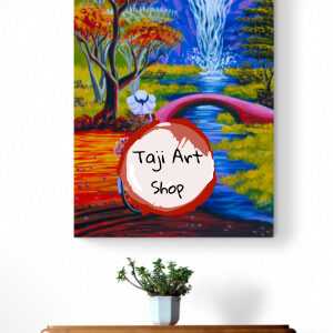 African Nature Jungle Handpainted Wall Art on Canvas