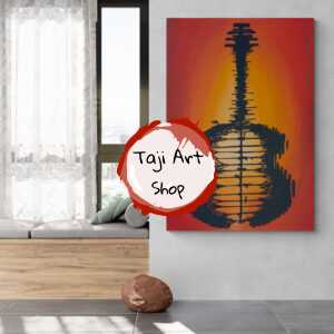 Music in The African Wild Handpainted Portrait Wall Art on Canvas