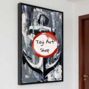 Anchor handpainted abstract wall art painting