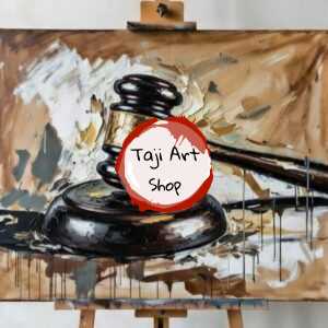 Verdict in Motion handpainted abstract wall art painting